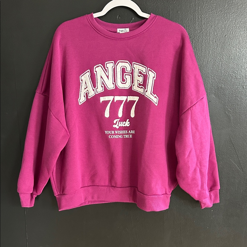Rue21 Fuchsia Crew Neck Sweater Oversized Size L